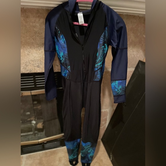 S Bart Other - NWOT S Bart Womens black turquoise full body Wetsuit Campcore swim Outdoorsy XL